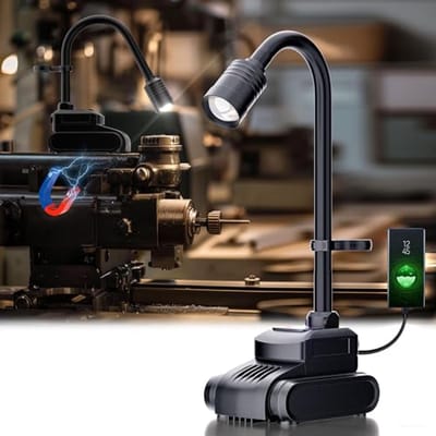 Flexibele LED Werklamp 1000 Lumen - Oplaadbare Zwanenhals Zaklamp met Magnetische Basis voor Werkbank, Auto-Reparatie en Noodgevallen