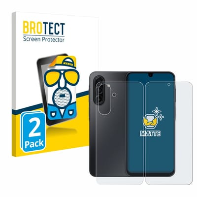 BROTECT - Screenprotector voor Samsung Galaxy A17 5G (Voor+Achter) - Folie Beschermfolie matte 2 Stuks