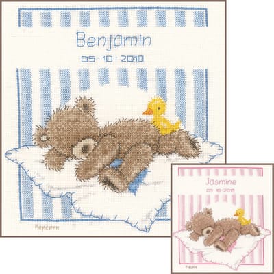 Vervaco - Telpakket kit - Geboorte - Popcorn met Soufflé - PN-0148181 - Borduren - Borduurpakket - Borduurpakket geboorte - Borduurpakket volwassenen