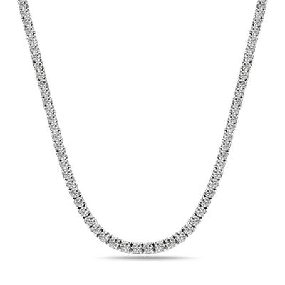 Juwelier Zwartevalk zilveren (gerhodineerd) tennisketting - 25.254-3,5/42cm