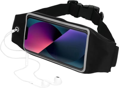 Mobiparts Comfort Fit Sport Belt geschikt voor Apple iPhone 13 Mini - Zwart