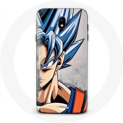 Coque - Samsung - Galaxy J3 2017 - Anime Dragon Ball - Souple - Protection Synthétique bleu