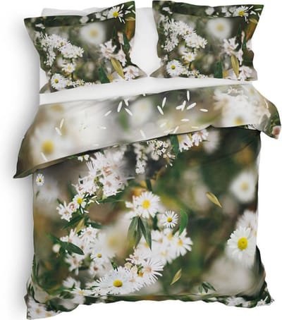 Heckett & Lane Camilla Dekbedovertrek - Tweepersoons - 200x200/220 cm - Dark Green