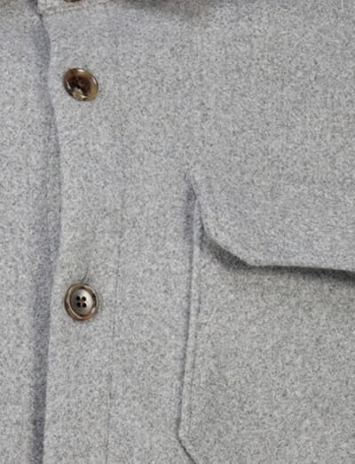 wollen overshirt born with appetite grijs