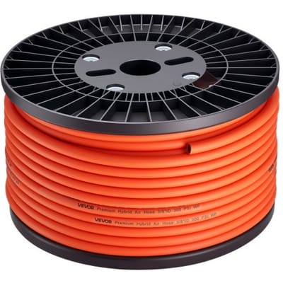 VEVOR persluchtslang, φ9,52 mm x 76,2 m hybride luchtslang, 20,6 bar pneumatische slang met drielaags hybride materiaal voor auto, huis & gebouw, flexibel voor alle weersomstandigheden (exclusief koppelingen)