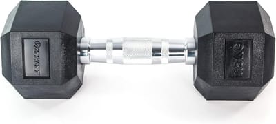 Hex Halter - Vast Gewicht - Kracht Training - Geribbelde Handgrepen - 7.5 kg - Zwart