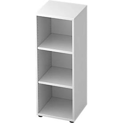 TOPAS LINE boekenkast, 3 OH, spaanplaat, B 400 x D 400 x H 1100 mm, wit