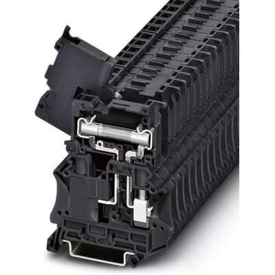 Phoenix Contact 3046401 Zekering-serieklem 8.2 mm Schroeven Zwart 50 stuk(s)