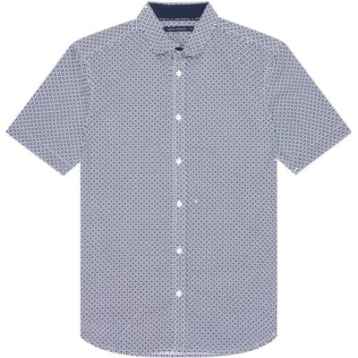 French Connection Compass S/s T Marine Size: XS | Casual Shirts Outlet | Heren | Blauw