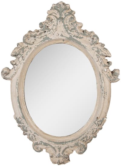 Clayre & Eef Spiegel 46x3x64 cm Beige Metaal