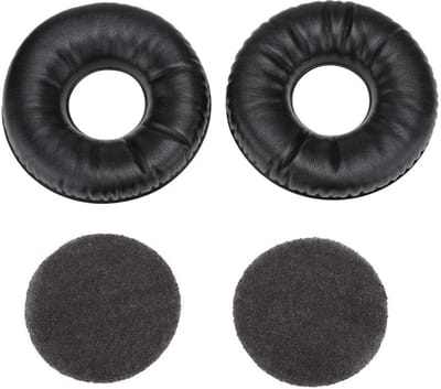 Dailygoody - Katoenen oortelefoon oorkussens - Vervanging voor HD hoofdtelefoon - Zwart katoen - Comfortabele kussen - Geschikt voor K121 K121S K1...