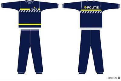 Fun2wear Politie Uniform Pyjama - Dark Navy - Maat 92