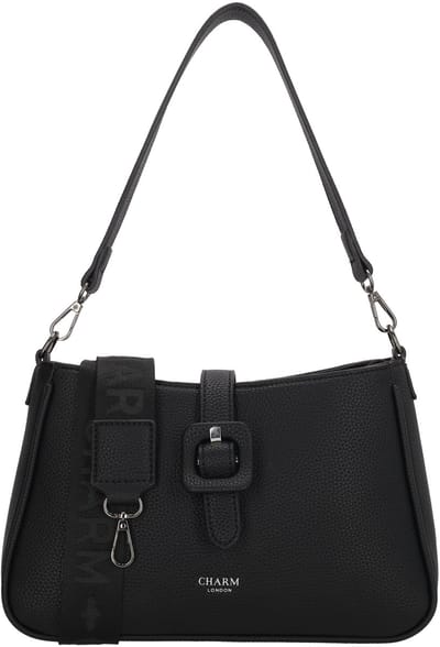 Charm London Uptown Crossbodytas - Schoudertas - Dames - Schouderband - Zwart