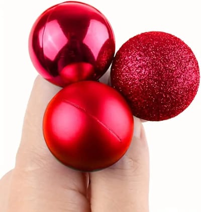 Bovista Kerstballen - Kerstversiering - Plastic - Zilver- 3 cm - 24 stuks