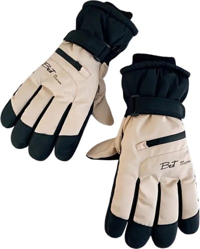 Livano Skihandschoenen - Handschoenen Winter - Handschoenen Dames - Ski Handschoenen - Waterdicht - Winddicht - Wit