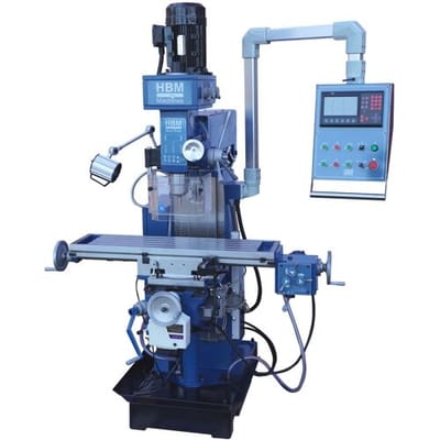HBM Professionele Universele Freesmachine 60 met 3 assig LCD digitaal uitleessysteem
