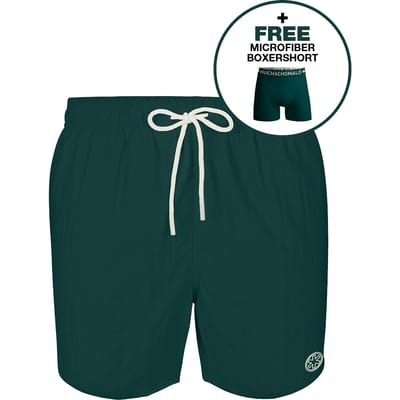 Muchachomalo Jongens Zwembroek + Boxershort - Maat 122/128 - Groen - Boys Swimshort
