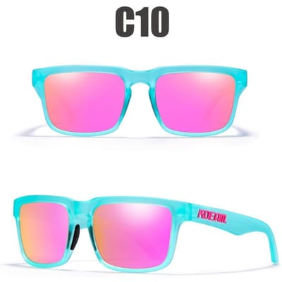 Unisex 100% UV400 gepolariseerde zonnebril voor het rijden voor mannen Gepolariseerde stijlvolle zonnebrillen voor mannen Goggle Eyewears pink
