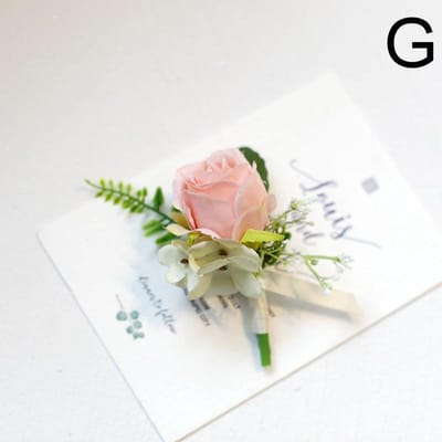 Bruidegom Boutonnière Man Speld Pak Corsage Bruids Knopenbloem Bruiloft Polsbloem Feest Mariage Decor Kunstzijde Rozenbloemen