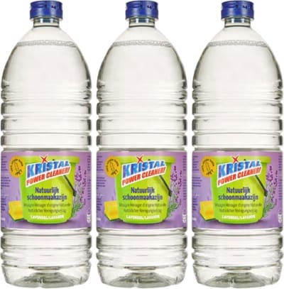 Kristal Lavendel Azijn 3x1Lit. Bio schoonmaakmiddelen | Powercleaner | Milieu vriendelijk, duurzaam, spaarzaam.