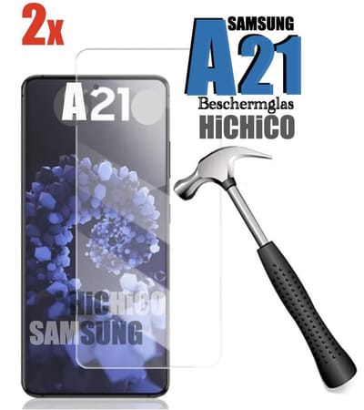 2pcs Samsung Galaxy A21 Screenprotector Glas, Tempered Glass, Glass, Beschermglas, Samsung Galaxy A21 Screenprotector Glas, Samsung A21 Screen Protector - Screenprotector Samsung A21, Glazen bescherming 2.5D 9H 0.3mm van HiCHiCO