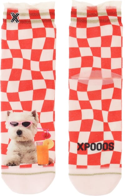 XPOOOS - Cocktail Hour Dames Sokken - 1-Pack - Maat One Size