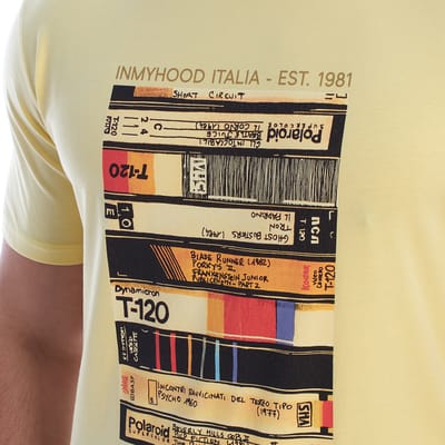 Heren Korte Mouwen Graphic Katoenen T-Shirt HS24MTS24
