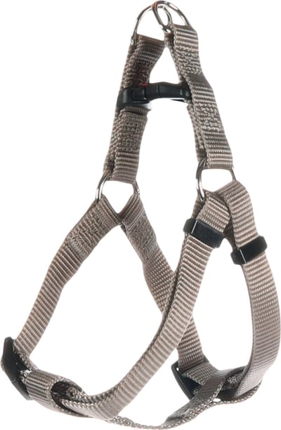 Flamingo Ziggi Step&go - Harnas Honden - Harnas Step&go Ziggi Greige S 25-45cm 15mm - 1st - 134433 - 1st