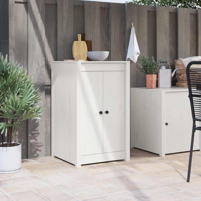 vidaXL - Keuken - deur - MEPPEL - Wit - 50 - x - 9 - x - 82 - cm - Massief - grenenhout