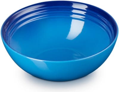 Le Creuset 4 aardewerken ontbijtkommen Azure 16cm 0,65l