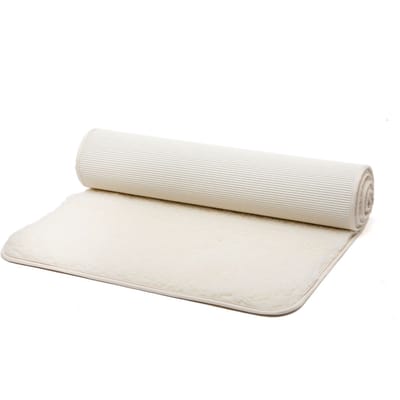Wollen yogamat scheerwol premium omgezoomd extra groot - 200 x 75 cm - Bodhi Vishnu - naturel