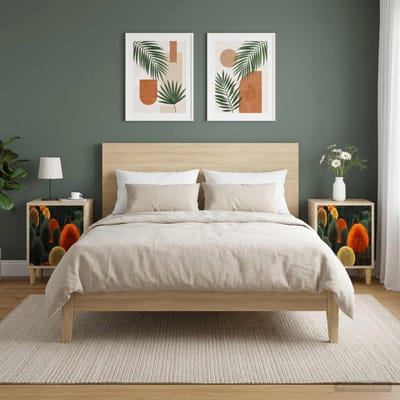 vidaXL - Nachtkastje - ZAANDAM - 2 - st - Sonoma - Eiken - 36 - x - 33 - x - 50 - cm