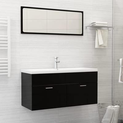 vidaXL - Inbouwwastafel - met - kraan - 101x39x18 - cm - keramiek - wit