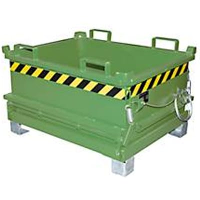 Bauer Mini-klapbodemcontainer MSB 250 - 1000 x 800 x 625 mm - resedagroen RAL 6011