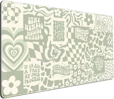 Unyqoos® Grote boho-stijl bureauonderlegger met antislip functie voor gamers en kantoor