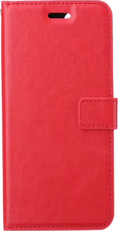 Hoesje Met Pasjeshouder - Geschikt voor Xiaomi 12 - Luxe Bookcase Portemonee - Flip Case - Kunstleer Book Case - Flipcase - Book Cover - Walletcase - Portemonneehoes - Rood