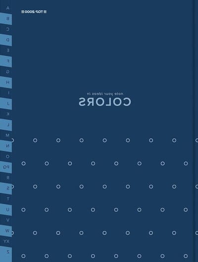 SnelShoppen - Top-2000 Notebook A5 Blauw, Professioneel Georganiseerd met Alphabetische Indexen, Moderne Geometrische Ontwerpen, Matte Film Afwerking