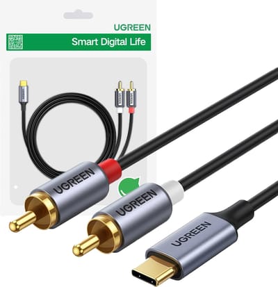 Ugreen Cm451 Kabel Usb-C Do 2X Rca (Cinch) 1.5M (Czarny)