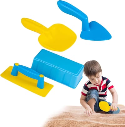 Zandspeelgoed Set - Burgbouw Speelgoed - Buiten Spelen - Veelzijdige Vormen - 19.5 cm