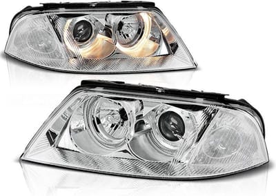 Koplampen dual halo rims VW PASSAT 3BG B5 FL 09 00-03 05 ANGEL EYES CHROOM