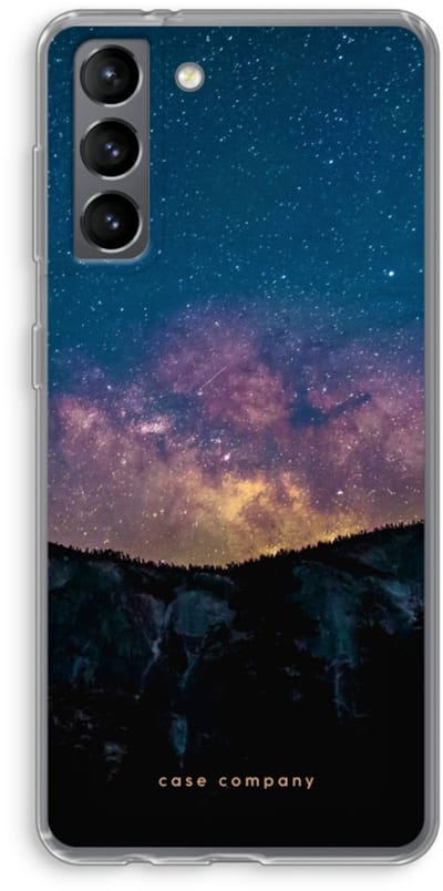 Case Company® - Hoesje geschikt voor Samsung Galaxy S21 hoesje - Travel to space - Soft Cover Telefoonhoesje - Bescherming aan alle Kanten en Schermrand