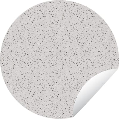 Tuincirkel Patroon - Terazzo - Structuur - 60x60 cm - Ronde Tuinposter - Buiten