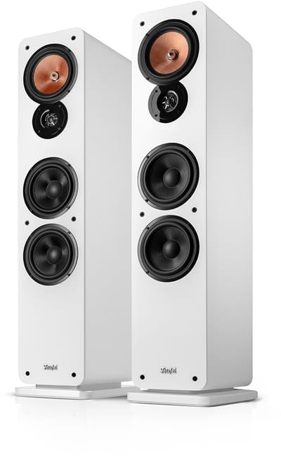 Teufel ULTIMA 40 Mk4 - Allround hifi stereo vloerstaande speakers - 3-kanaals systeem - set van 2 - wit