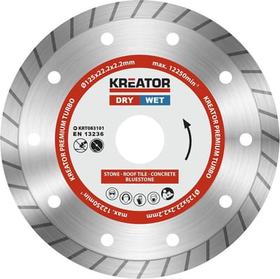 Kreator  KRT083101  Diamantschijven set – Ø125MM – universeel