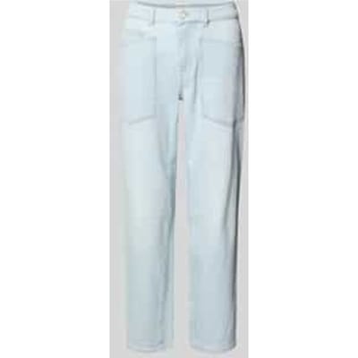 straight fit jeans met opgestikte zakken model 'Melly'