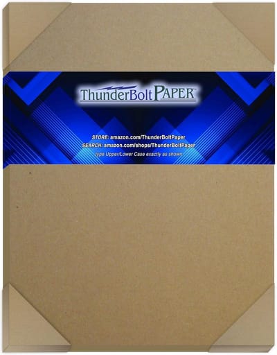 Extra Dikke Bruine Chipbord Vellen voor Frames en Ambachten 50x25 cm