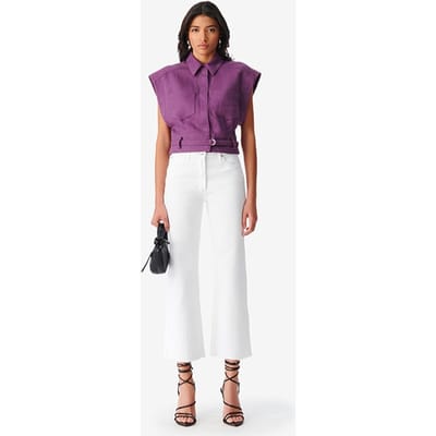 IRO Paris Aiden Flared In White Größe: 24 | Ausgestellte Hosen Outlet | Damen | Weiß