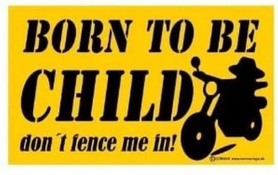 Kids At Work Bord Born To Be Wild 25 X 15 Cm Polystyreen Geel
