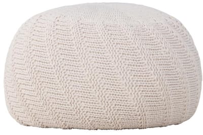 Svea - Turner poef - ø45 cm - créme