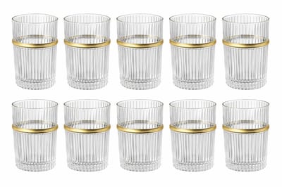 Glozini Marokkaanse Theeglazen - Set van 12 Glazen - 180ml - Thee & Koffieglazen